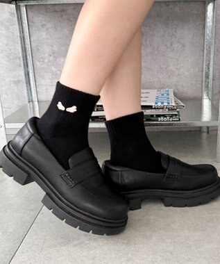 WEGO 刺繍アンクルパイルソックス 柄2