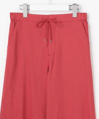 J.PRESS LADIES L 【WEB限定・人気素材・セットアップ対応】セルロースリネンストレッチ ワイドストレート パンツ 【WEB限定】スカーレット系