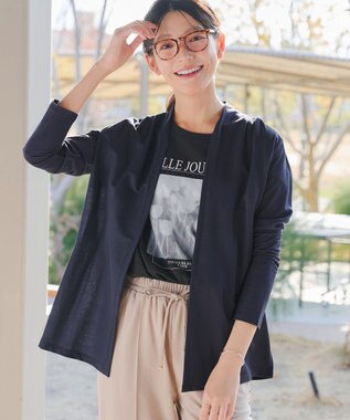 Tiaclasse L 【おのののかさん着用】冷凛(ひやりん)カノコカットソートッパーカーディガン