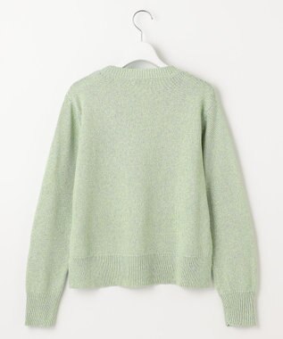 J.PRESS LADIES 【洗える】Reeves  Shine クルーネック ニット グリーン系