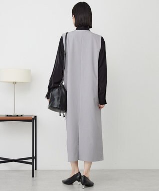 AMERICAN HOLIC 【イージーケア】ジレワンピース Gray Mixture