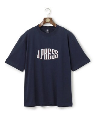 J.PRESS MEN 【J.PRESS ORIGINALS】【UNISEX】Cotton Jersey J.PRESS Logo T-shirt ネイビー系
