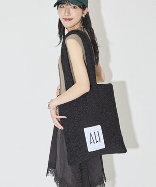 AMERICAN HOLIC 26AWパテッドホリホリトートバッグ Black