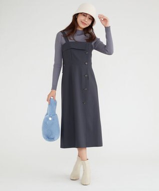 Feroux フェイクファーミニ バッグ スカイブルー系