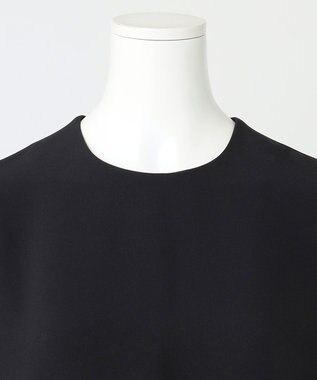 23区 【R(アール)】スキューバダブルクロス ティアードワンピース ブラック系