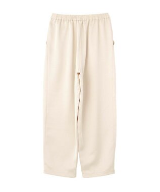 AMERICAN HOLIC 【イージーケア】サテンカーブパンツ Light Beige