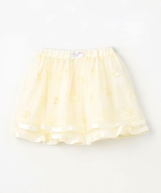 ANY KIDS リボン チュールスカート エクリュ