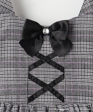 ANY KIDS 【マイメロディ＆クロミ×ANY KIDS】チェック ジャンパースカート グレーチェック×クロミ