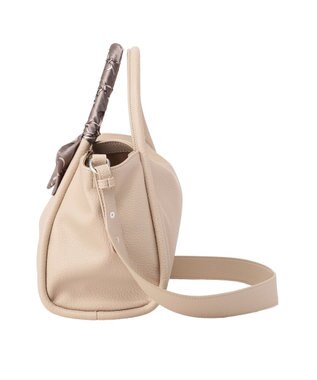 Green Parks ３ＳＥＴスカーフ付コードハンドルバッグｉｎポーチ Beige