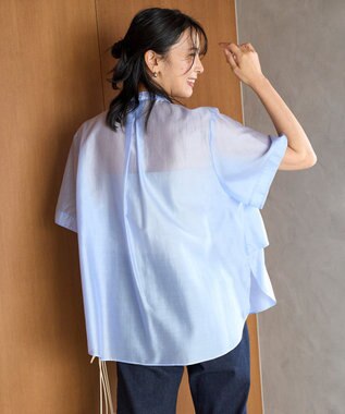 UNFILO シアー ヨークシャツ サックス