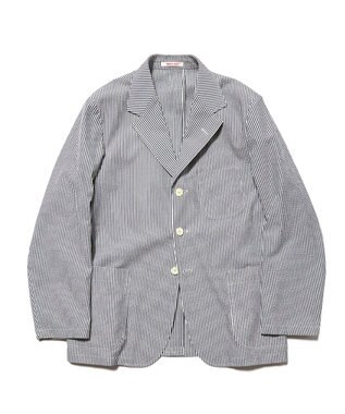 J.PRESS MEN 【J.PRESS ORIGINALS】Silk Seersucker 3B Sack Jacket / Japan Made