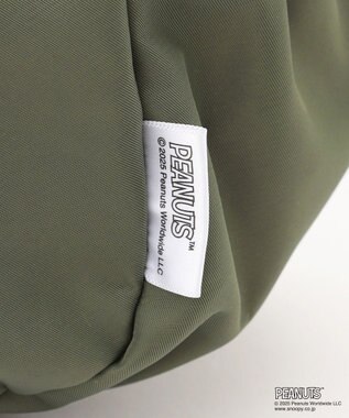 Y'SACCS SNOOPYデザイン サイドギャザー2wayトート　Sサイズ(レインボー） カーキ