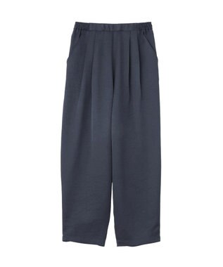AMERICAN HOLIC 【イージーケア】サテンカーブパンツ Navy