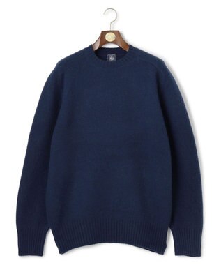 J.PRESS MEN 【J.PRESS ORIGINALS】【UNISEX】Shaggy Saddle Crew Neck Sweater ネイビー系