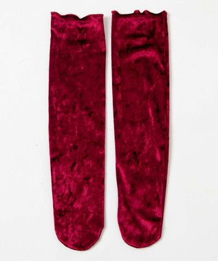 WEGO ベロアソックス ワイン