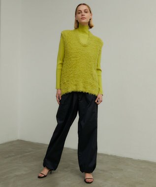 BEIGE， MATHILDE / ニットベスト Chartreuse