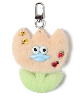 WEGO ラブリーチューリップモンスターぬいぐるみキーホルダー イエロー