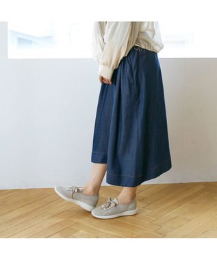 Riz raffinee <Riz raffinee>ラインストーンニットスニーカー ライトベージュ