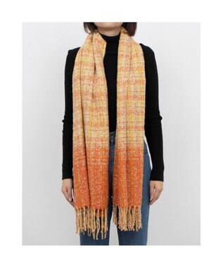 UNBILLION カシュネ cache nez / ツイードストール オレンジ