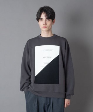 WEGO カラーパネルプルオーバー ブラック中濃色