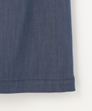 J.PRESS LADIES 【洗える】セルロースシャンブレー フレアー スカート ブルー系