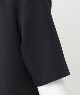 23区 【R(アール)】スキューバダブルクロス ティアードワンピース ブラック系