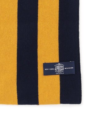 J.PRESS MEN 【J.PRESS ORIGINALS】【UNISEX】Wool Polyester Knit School Muffler イエロー系1