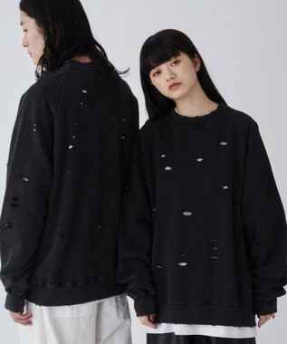 WEGO ダメージプルオーバースウェット