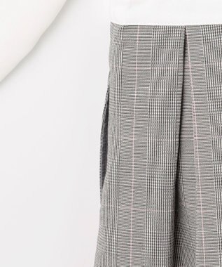 組曲 KIDS  【110-140㎝】 チェックワンピース＆ドビージャケットセット ピンク