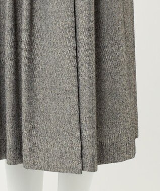 23区 【R(アール)】ウールラメ タックラップスカート モノトーン