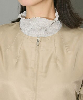 Green Parks ＭＡ－１ペプラムブルゾン Beige