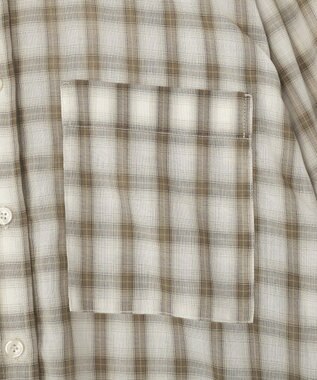 AMERICAN HOLIC シアーチェックシャツ Light Beige