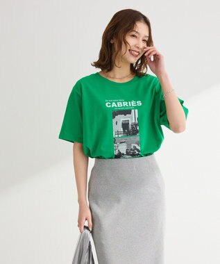 Green Parks アソート柄フォトＴシャツ Green