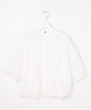 J.PRESS LADIES 【冷房対策に】シアードライトリコット クルーネック カーディガン ホワイト系