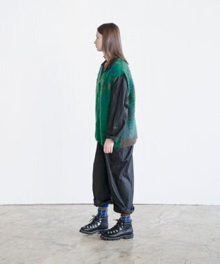 COQ MATAGI モヘアニットベスト グリーン