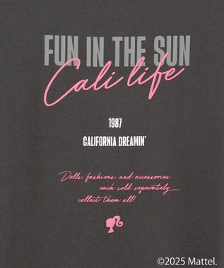 ANY 【Barbie(TM)】フリルTシャツ チャコール