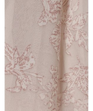 earth music&ecology 花柄ラッフルブラウス Pink