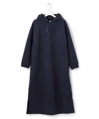 J.PRESS YORK STREET 【WOMEN】NEEDLE JERSEY フード付きワンピース ネイビー系
