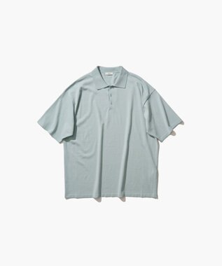 ATON FRESCA KNIT | ポロセーター - UNISEX SAX