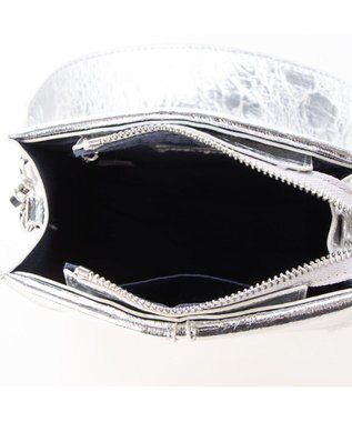 UNBILLION カシュカシュ cachecache / エナメル調ボックスパネルミニショルダー シルバー