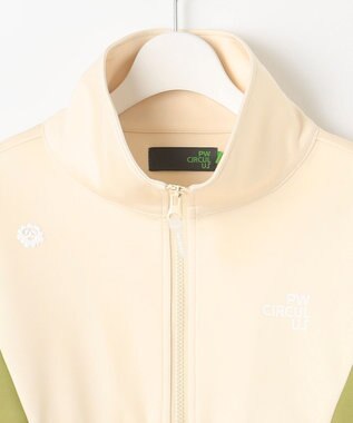 PW CIRCULUS 【WOMEN】カラーブロッキング プルオーバー ゴルフウェア レディース アイボリー系