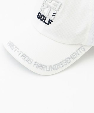 23区GOLF 【UNISEX】メッシュコンビ キャップ ホワイト系