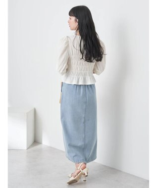 earth music&ecology ポコポコシャーリングトップス White