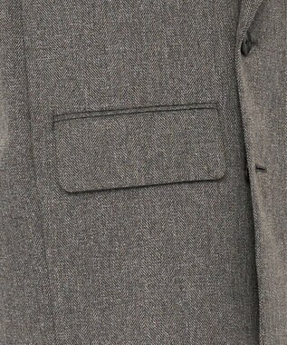 uncrave 【手洗い可】ウォッシャブル ツイード ジャコット（uncrave STANDARD） グレーツイード