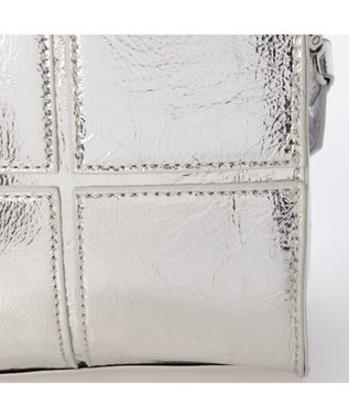 UNBILLION カシュカシュ cachecache / エナメル調ボックスパネルミニショルダー シルバー