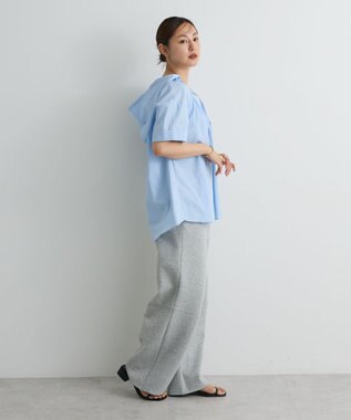 CRAFT STANDARD BOUTIQUE オーバーサイジングフード付きシャツ Light Blue