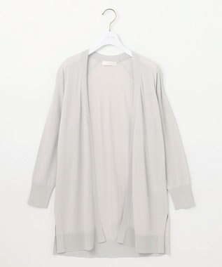 ANY SIS 【UVケア】サイドスリットロング カーディガン ライトグレー