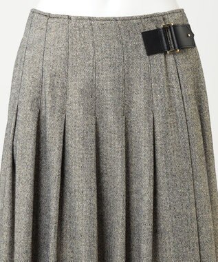 R(アール)】ウールラメ タックラップスカート / 23区 S | ファッション