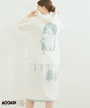 une nana cool 【ムーミン】 MOOMIN * une nana cool  なめらかふわふわフルジップパーカー BE