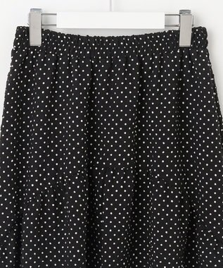 Feroux エンボスドット スカート ブラック系1